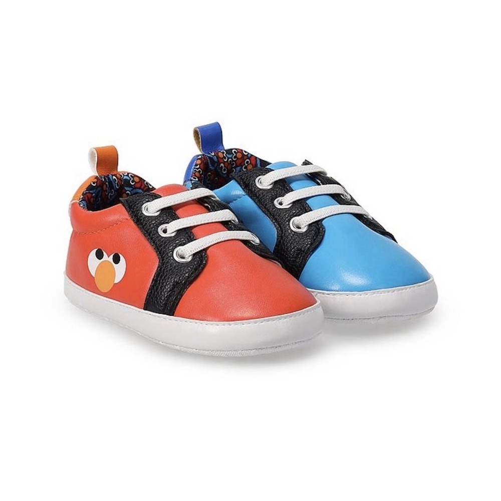 Sesame Street Toddler Shoes Size 4 Elmo Cookie Monster Red Blue Sneakers NEW